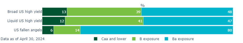 Figure 1 Fallen angels offer higher credit quality than broad high yield and liquid high yield indices1.png